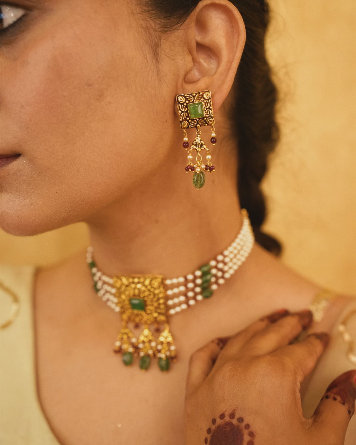 Amreen Mint Choker set