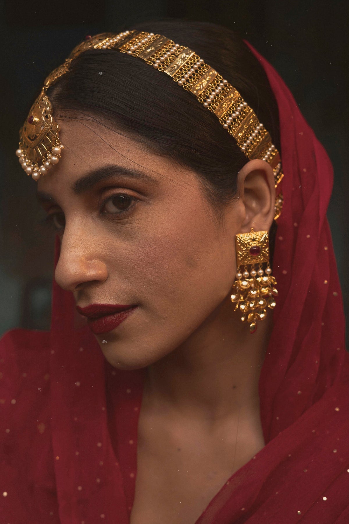 Gulpari Pippal Patti Earrings