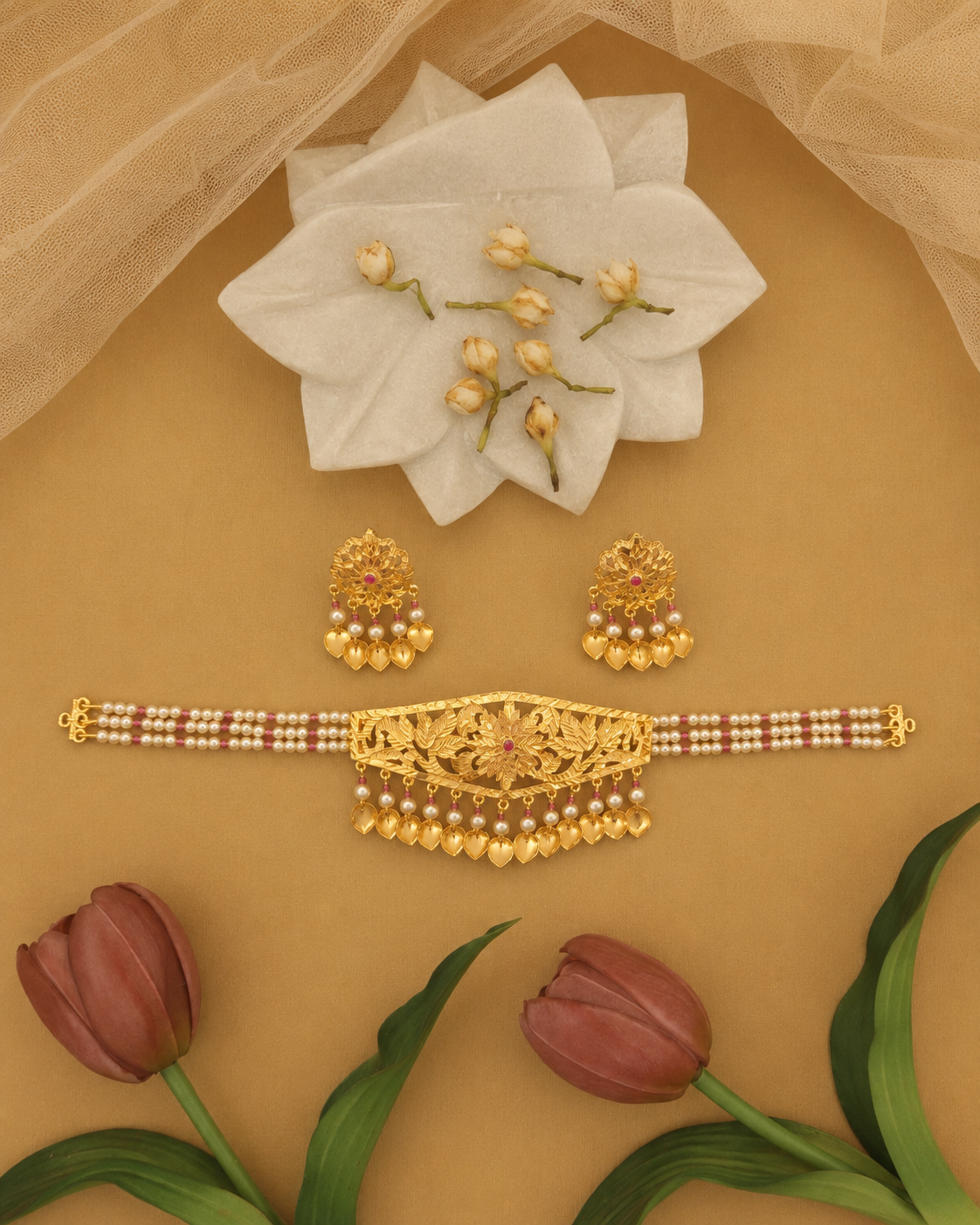 Pippal Patti Choker Set
