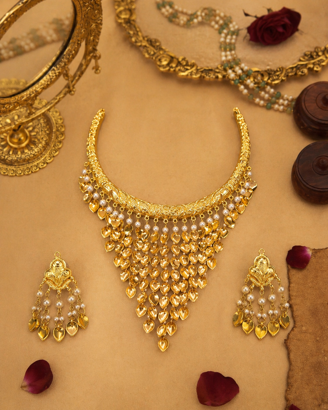 Pippal Patti Hasli Set