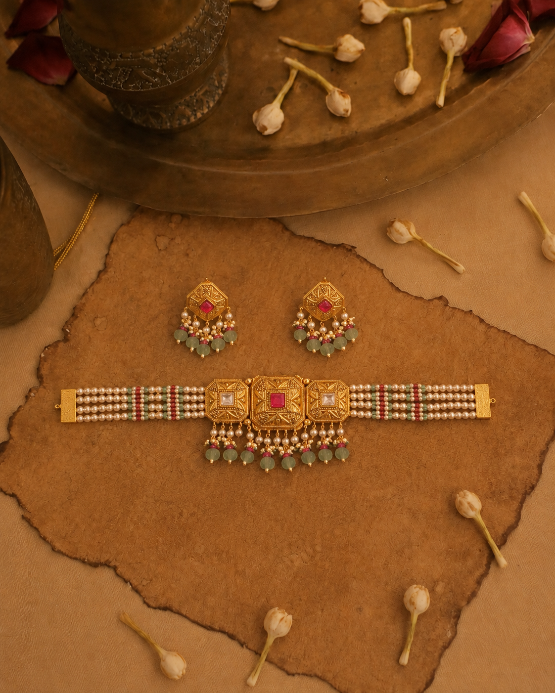 Pippal Patti Choker Set