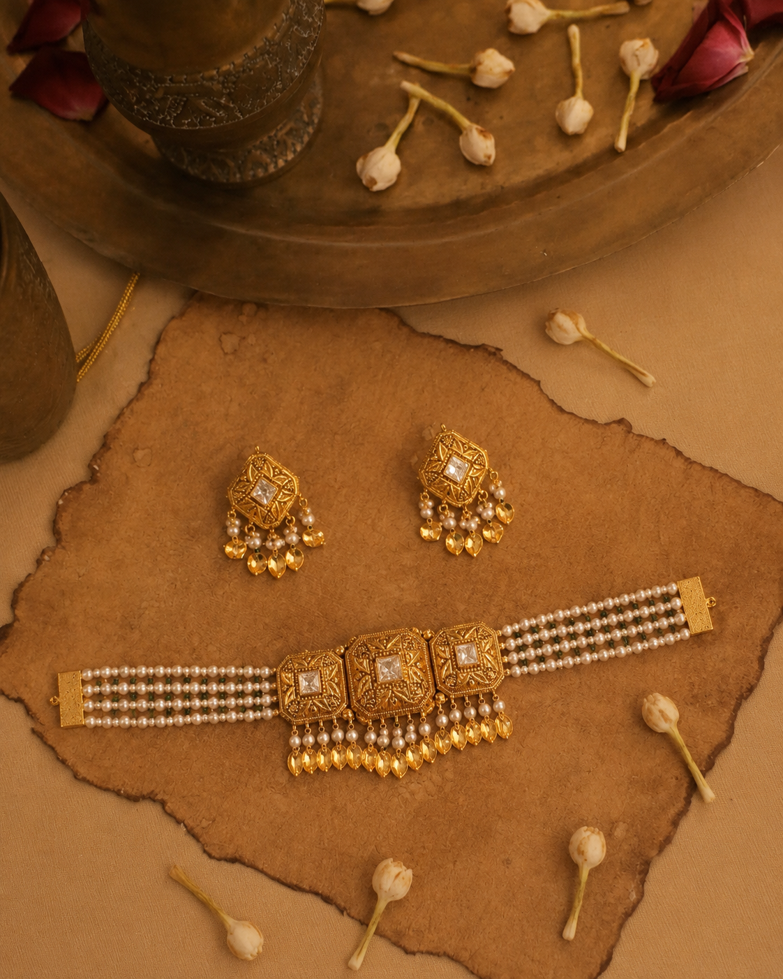Pippal Patti Choker Set