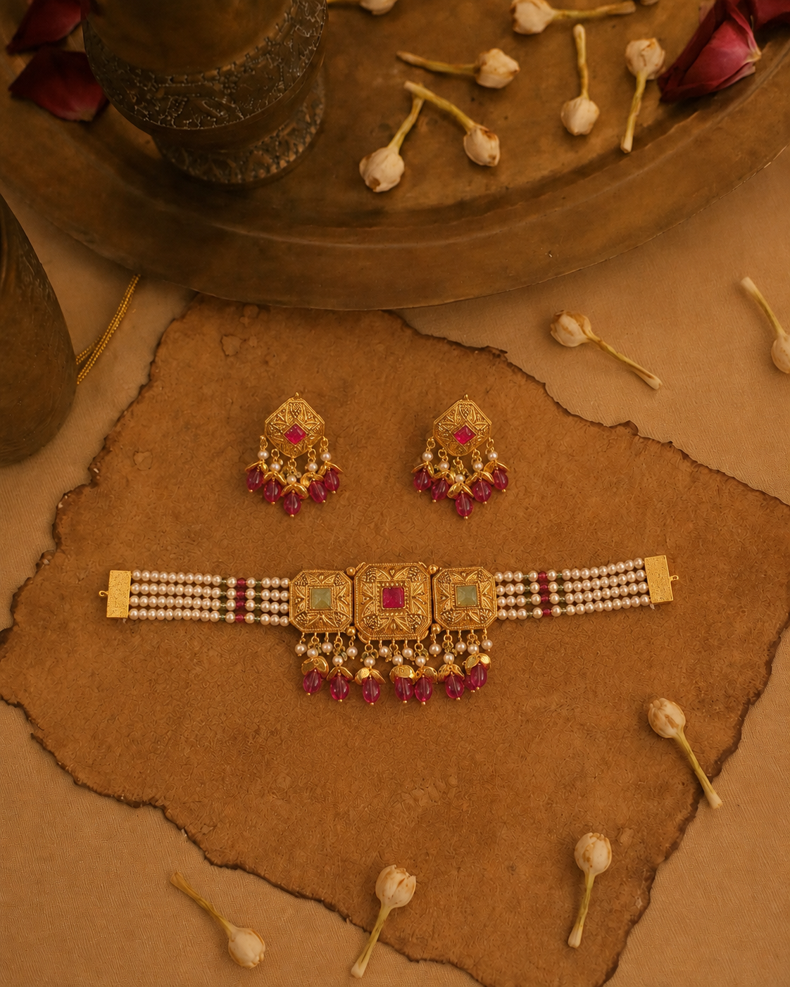 Pippal Patti Choker Set